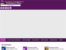 Tablet Screenshot of ethics.academyconferences.com